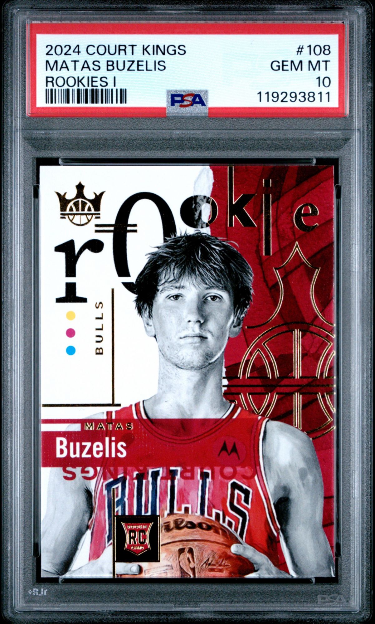 2024 Panini Court Kings 108 Matas Buzelis Rookies I PSA 10