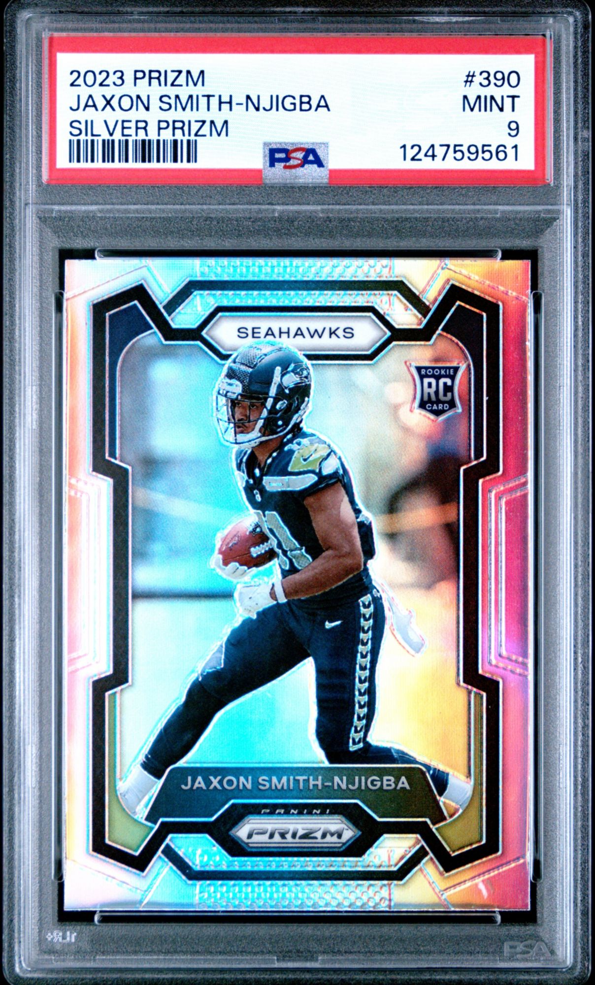 2023 Panini Prizm 390 Jaxon Smith-Njigba Silver Prizm PSA 9