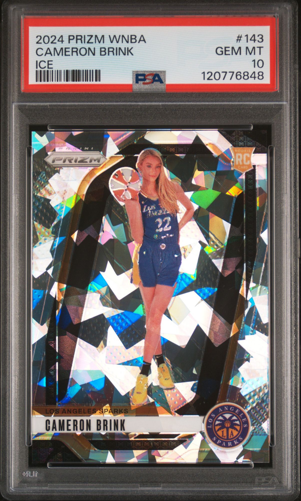 2024 Panini Prizm WNBA 143 Cameron Brink Ice PSA 10