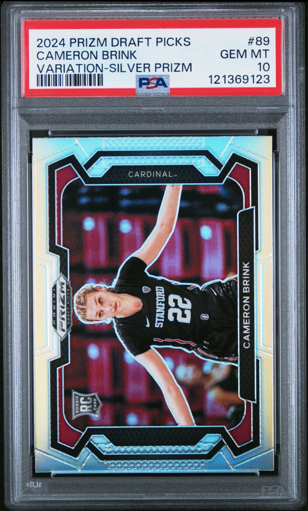 2024 Panini Prizm Draft Picks 89 Cameron Brink Variation-Silver Prizm PSA 10