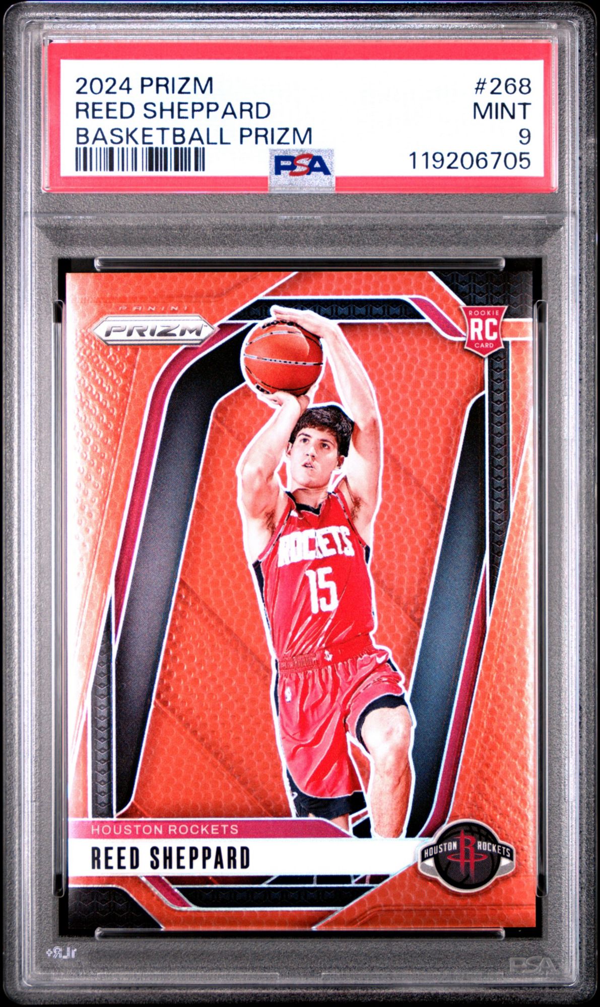 2024 Panini Prizm 268 Reed Sheppard Basketball Prizm PSA 9