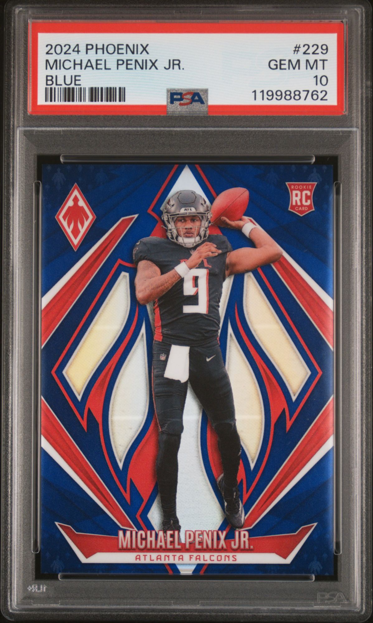 2024 Panini Phoenix 229 Michael Penix Jr. Blue PSA 10