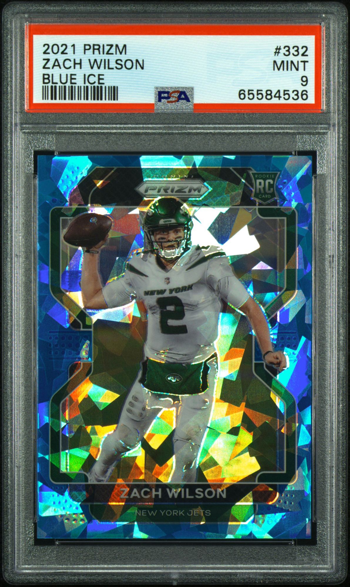 2021 Panini Prizm 332 Zach Wilson Blue Ice PSA 9 | Dick's Sporting