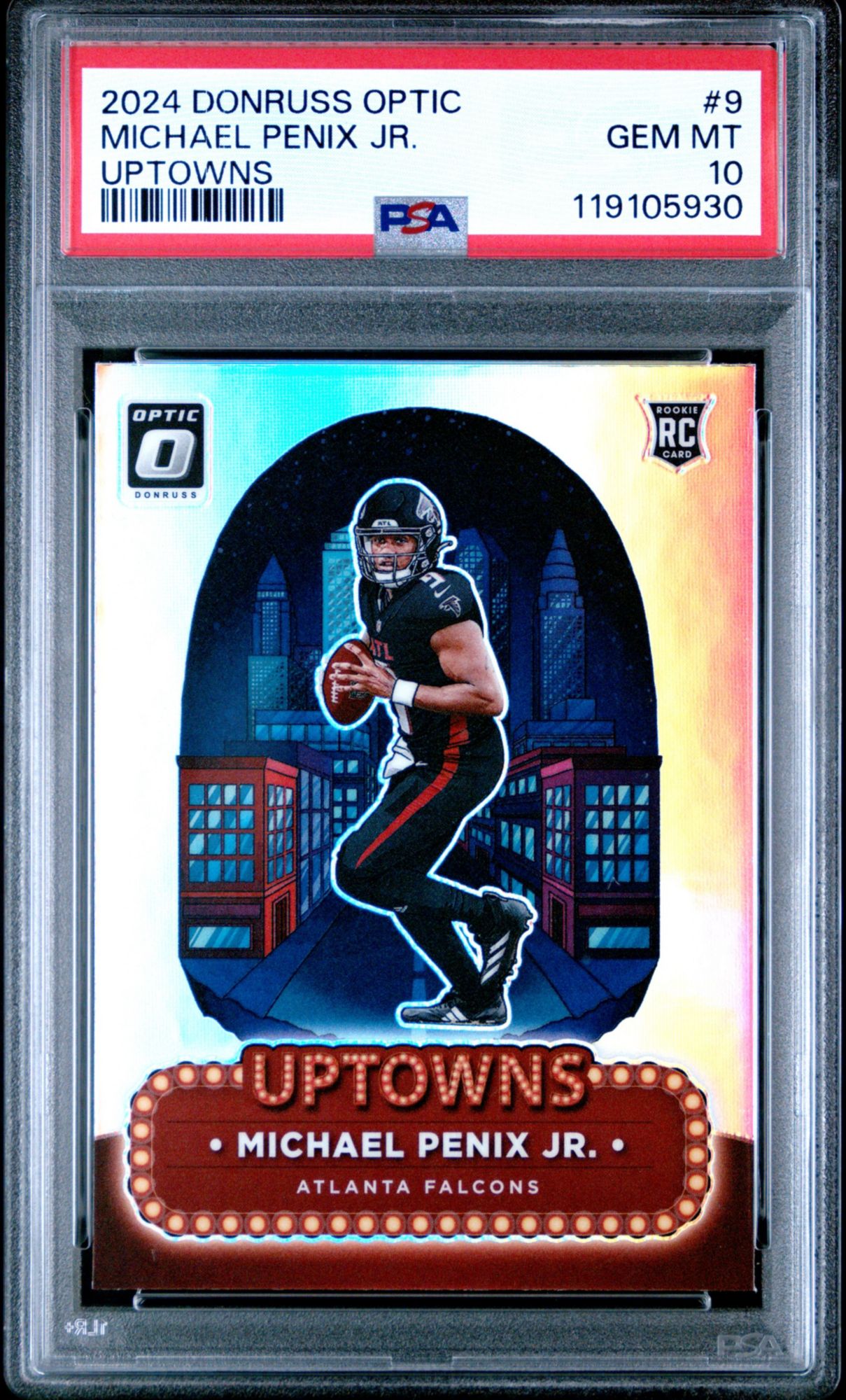 2024 Panini Donruss Optic Uptowns 9 Michael Penix Jr. PSA 10