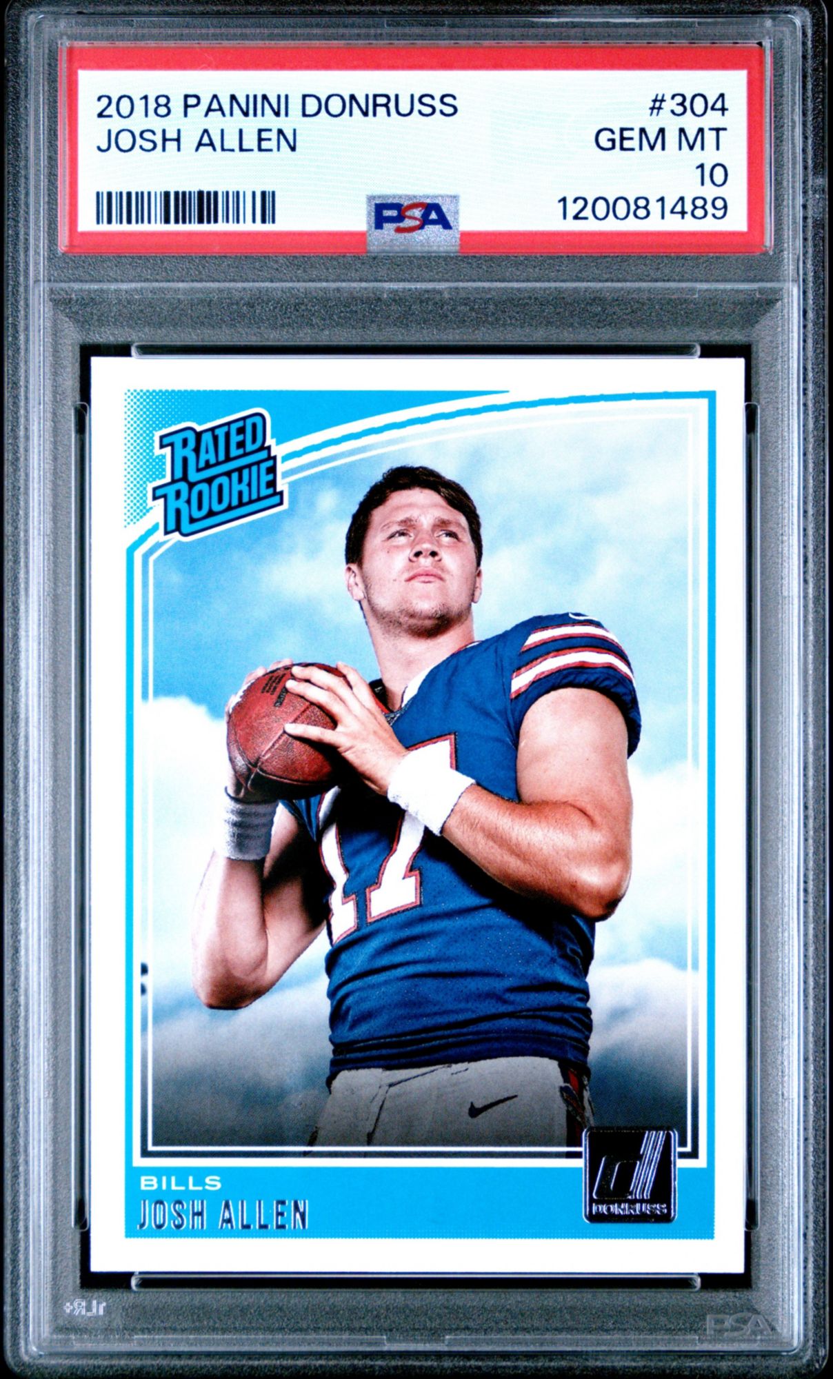2018 Panini Donruss 304 Josh Allen PSA 10