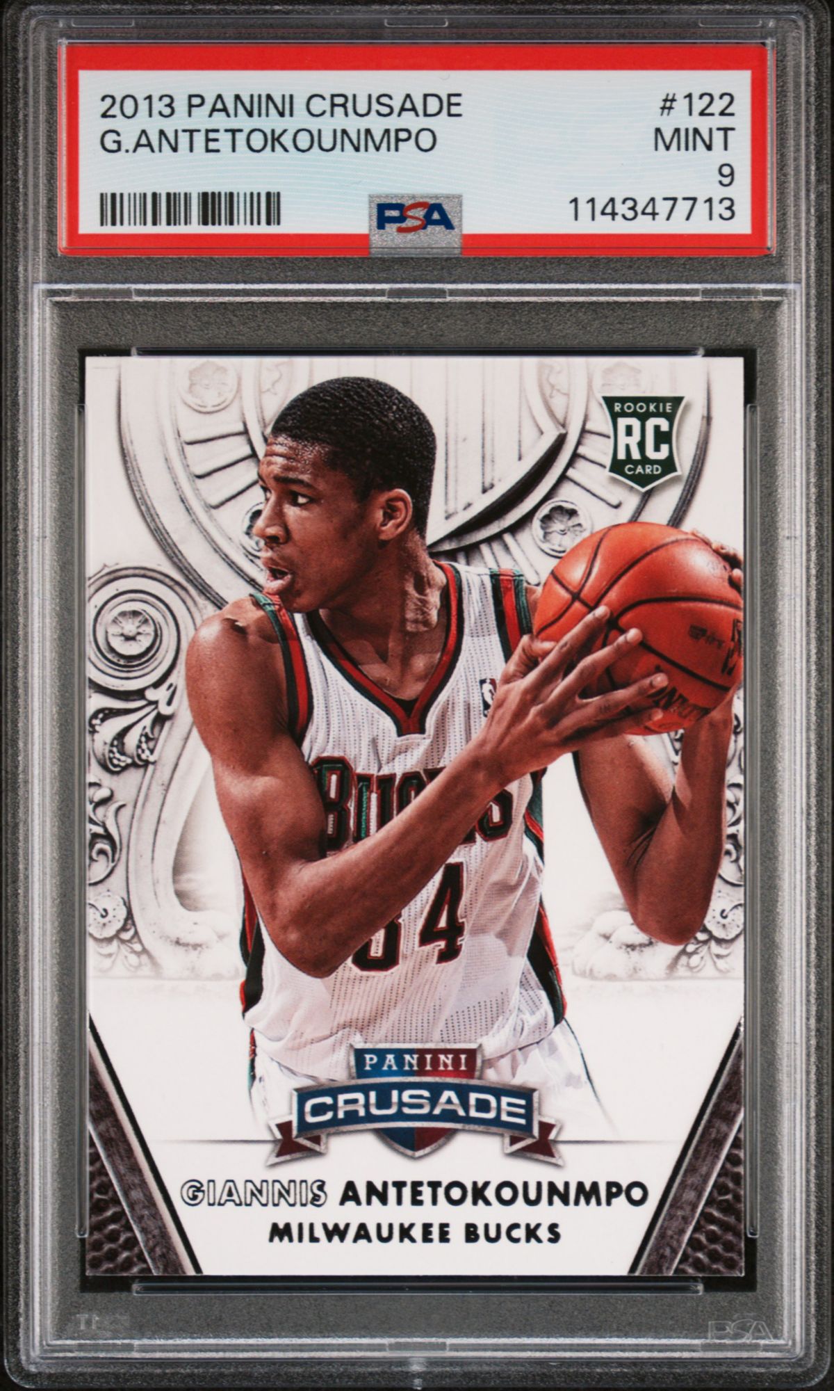 2013 Panini Crusade 122 Giannis Antetokounmpo PSA 9