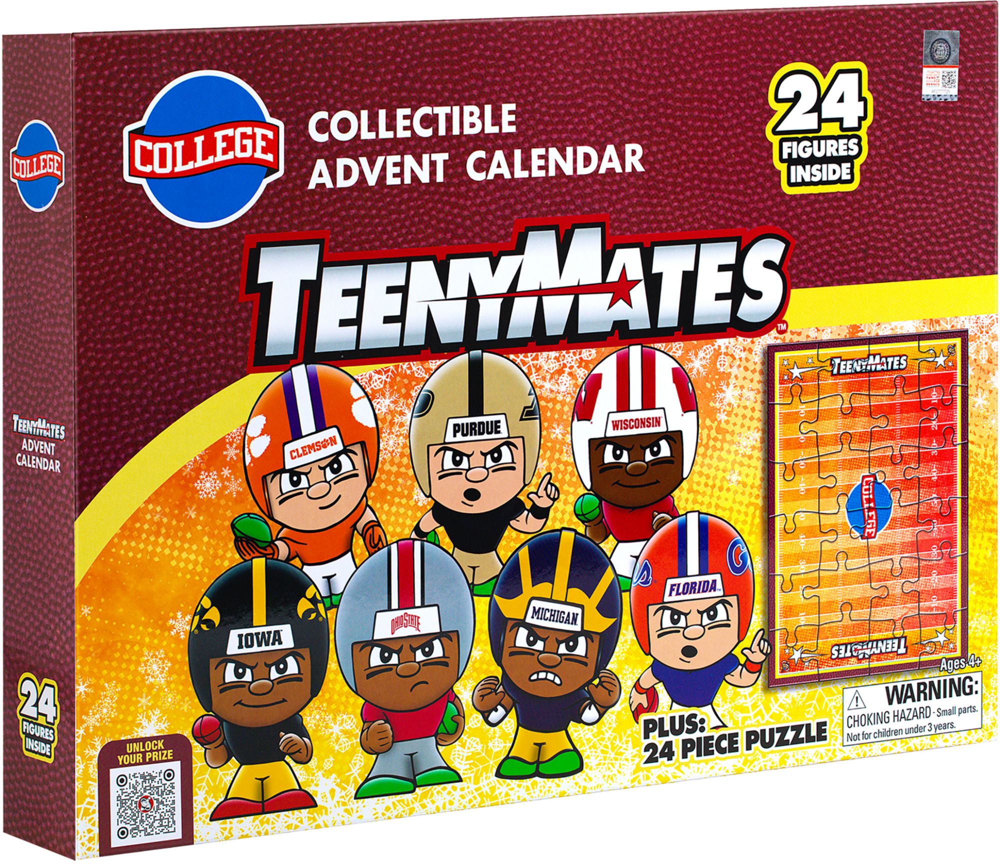 Party Animal TeenyMates 2026 College Football DSG Exclusive Advent Calendar