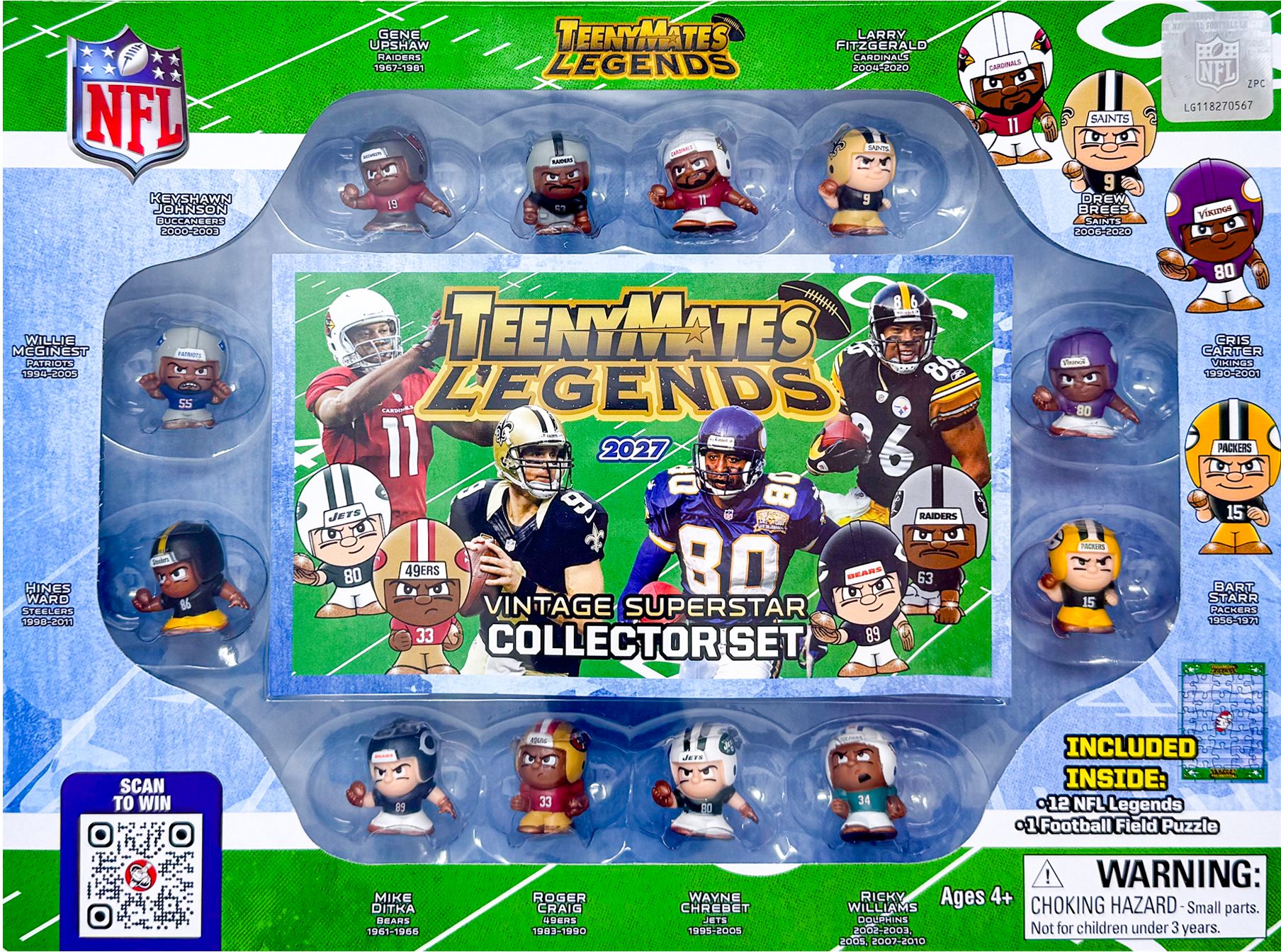 Party Animal NFL TeenyMates Legends Gift Set