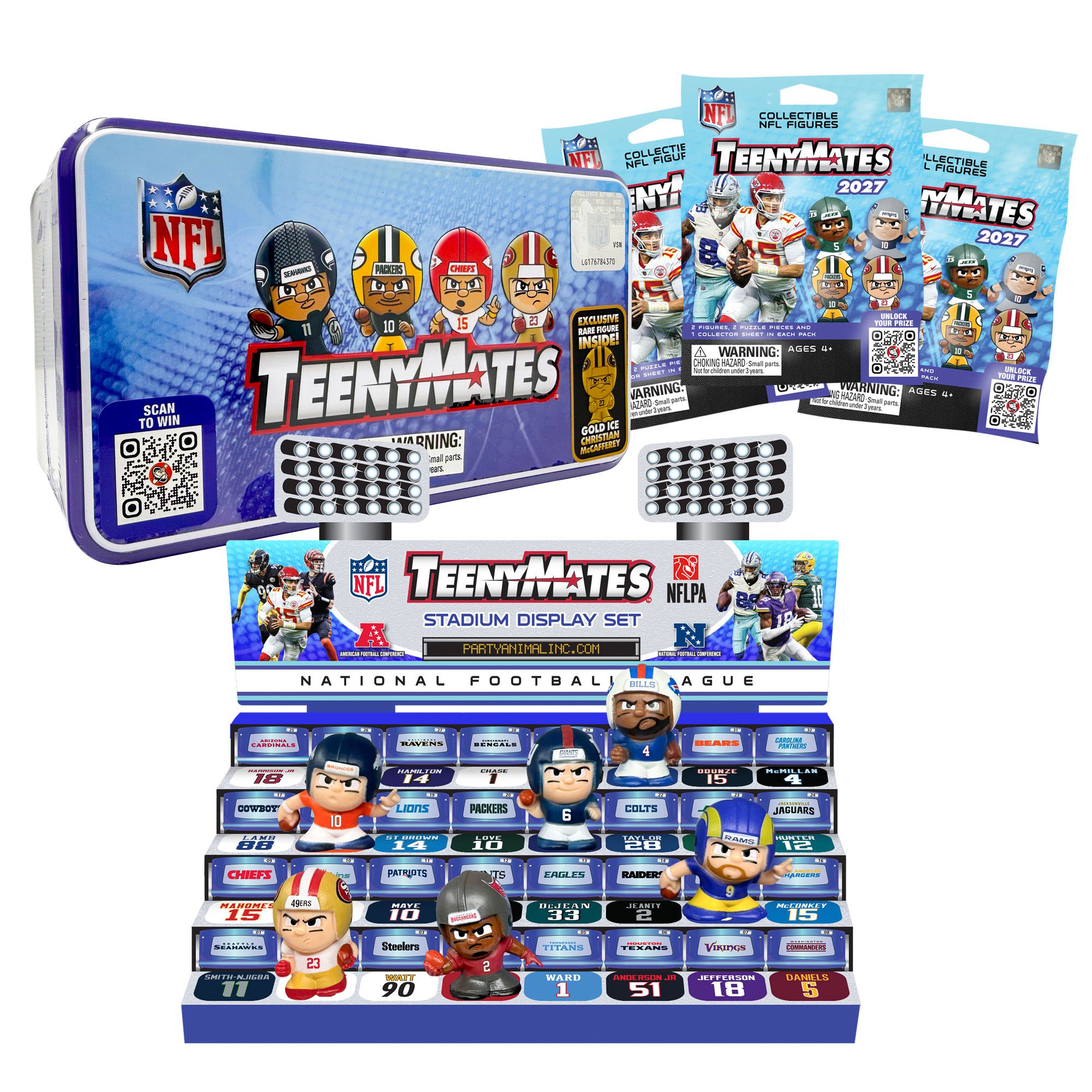 Party Animal NFL TeenyMates Collector Tin