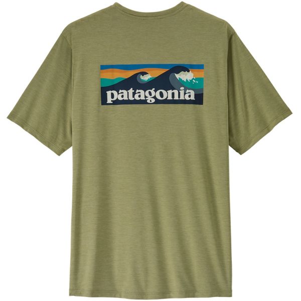 Patagonia Men's Capilene Cool Daily Short Sleeve Boardshort Logo T-shirt