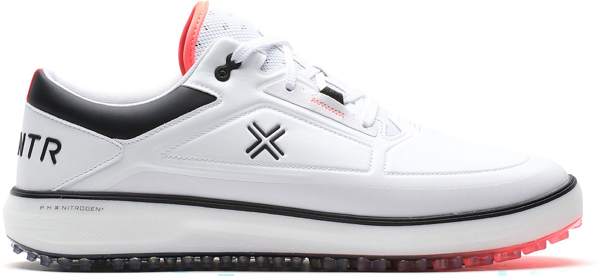 Payntr Men's Sport Proto SL Golf Shoes, Size 9, White/Black/Ember