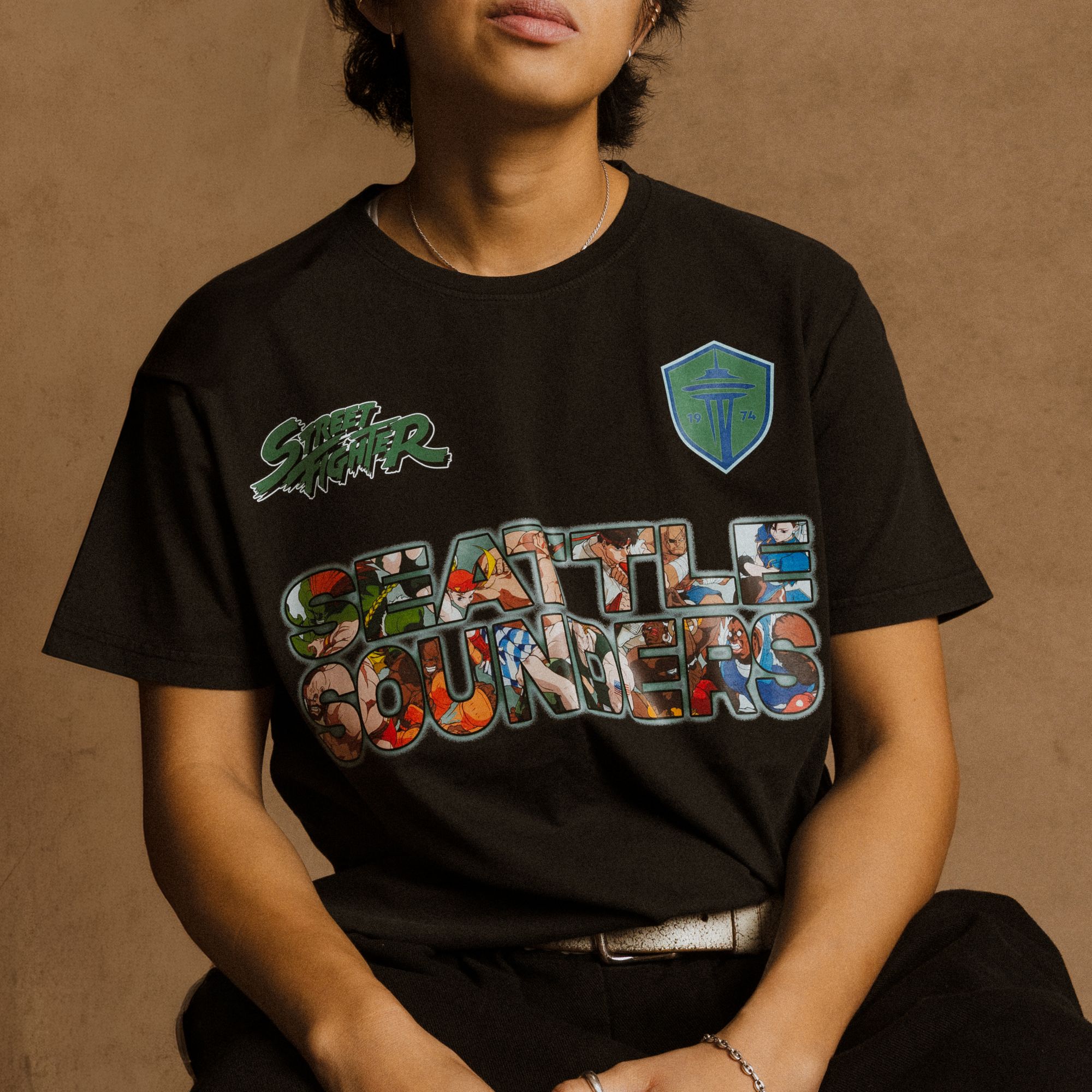 Peace Collective Adult Seattle Sounders FC | Street Fighter Character T-Shirt