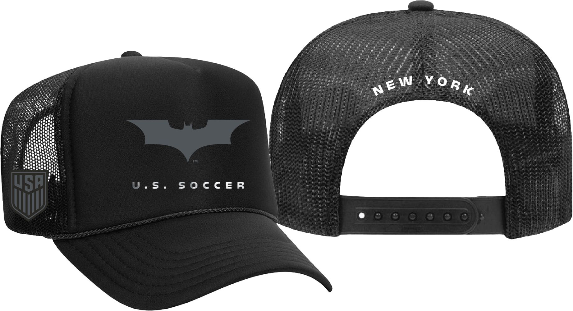 Peace Collective Adult U.S. Soccer | DC Worlds Collide Batman Force For Good New York City Snapback Hat
