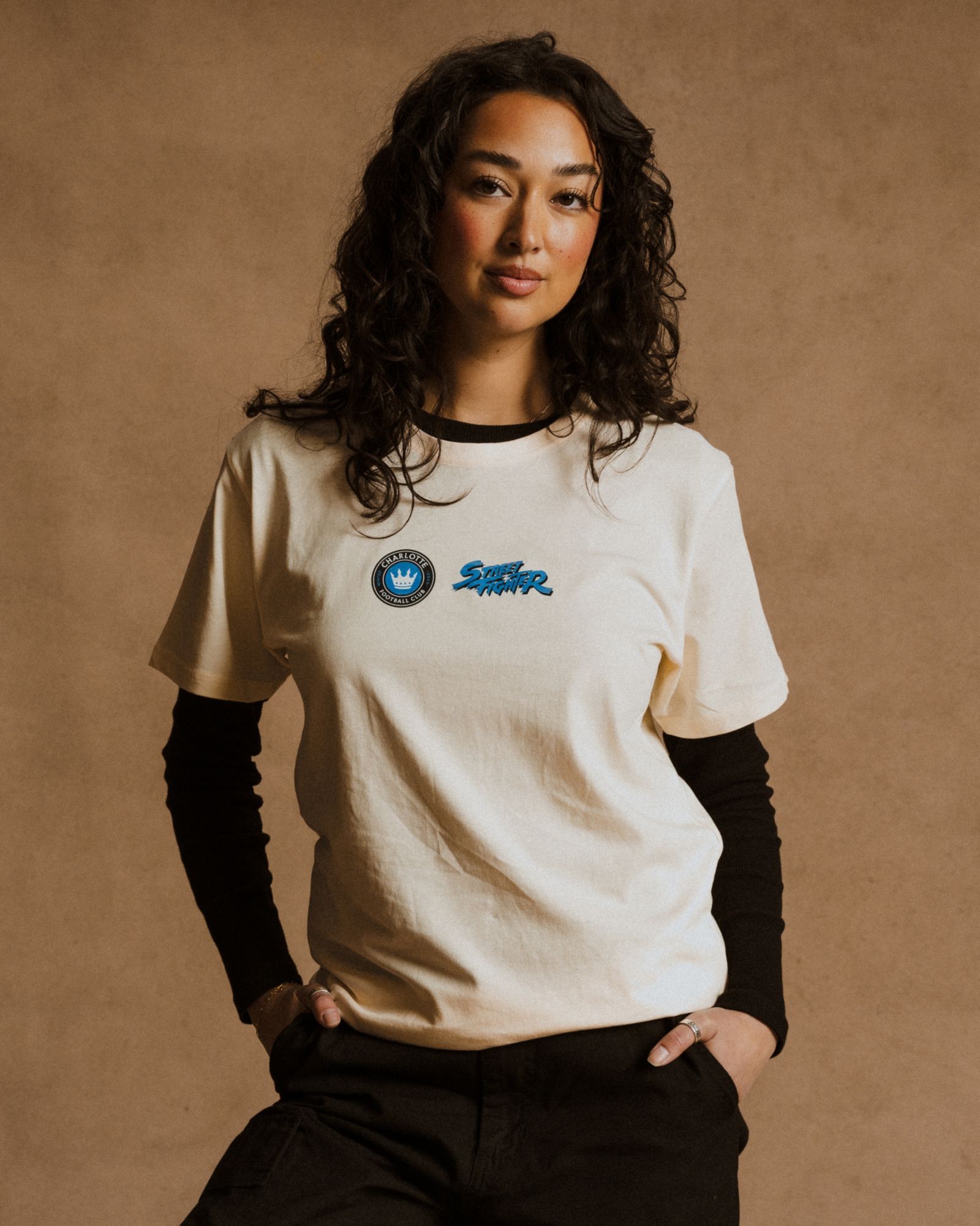 Peace Collective Adult Charlotte FC | Street Fighter Allan Saint-Maximin Face-Off T-Shirt