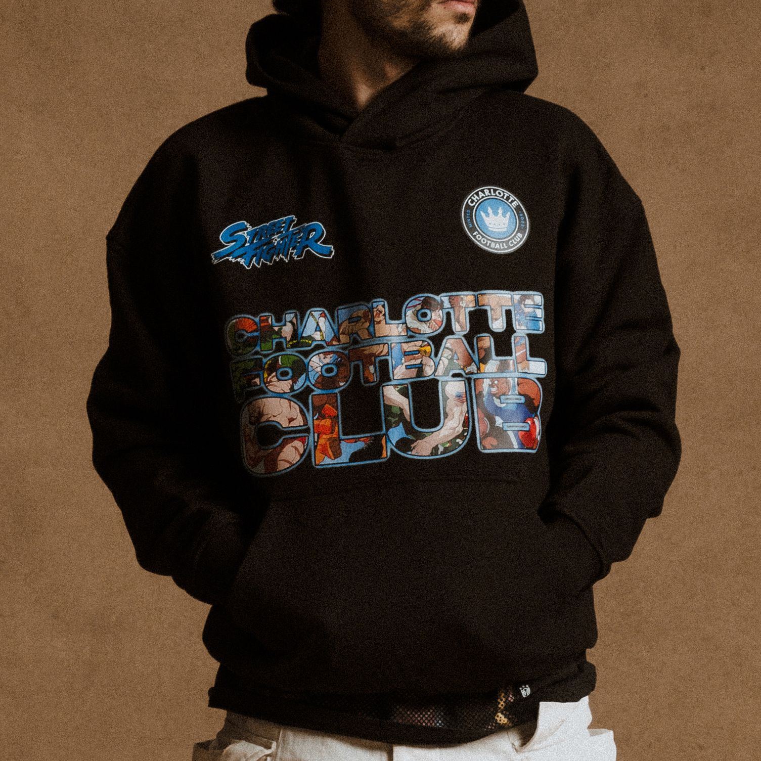 Peace Collective Adult Charlotte FC | Street Fighter Hoodie