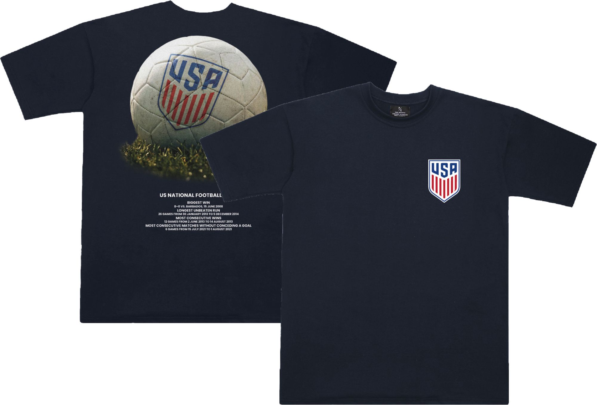 Peace Collective Adult USMNT Navy Soccer Ball T-Shirt