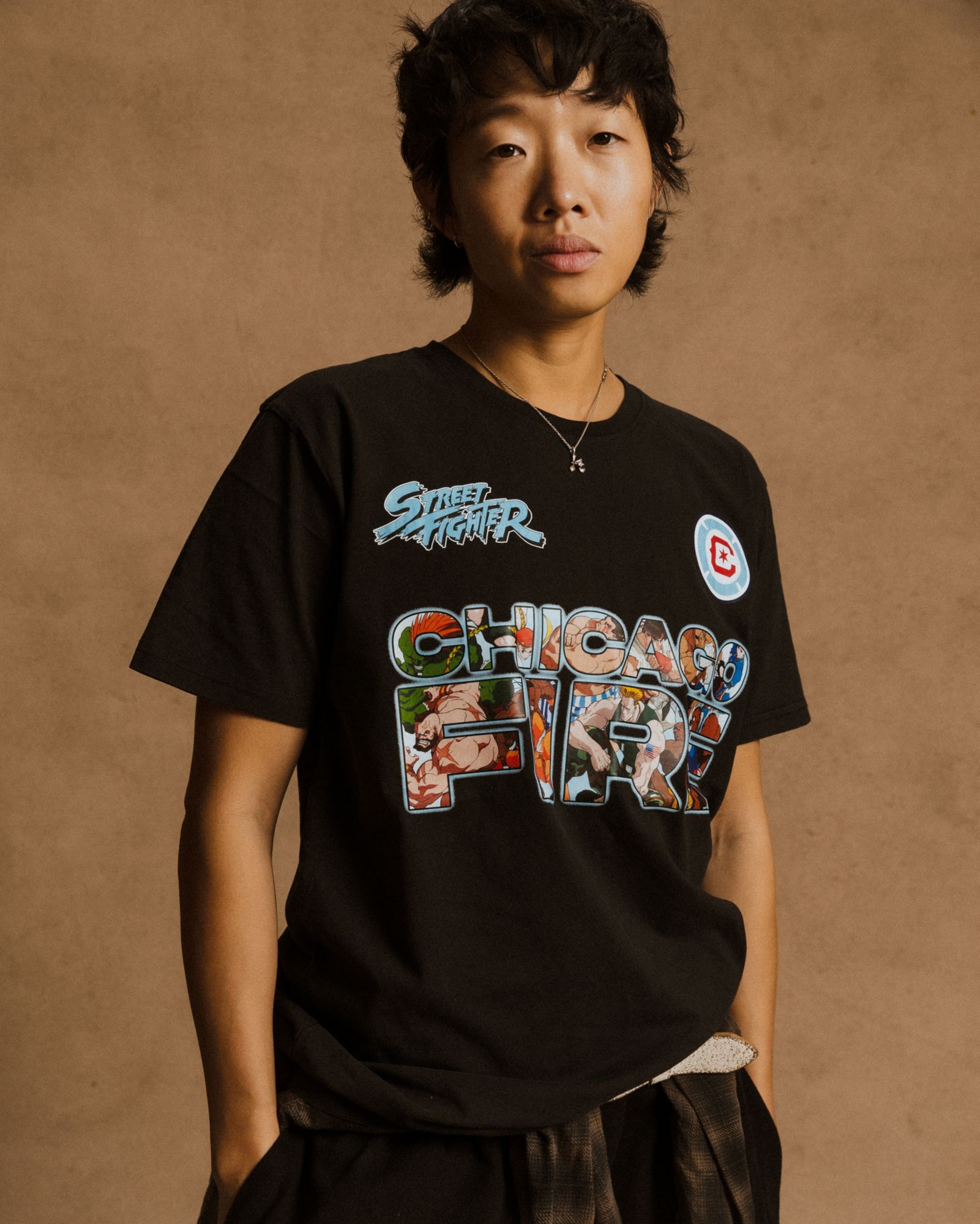 Peace Collective Adult Chicago Fire FC | Street Fighter Character T-Shirt