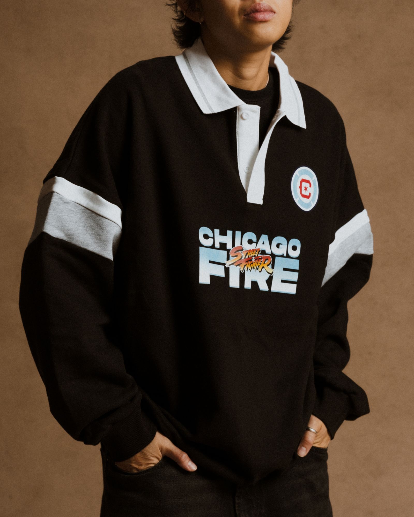Peace Collective Adult Chicago Fire FC | Street Fighter Rugby Shirt