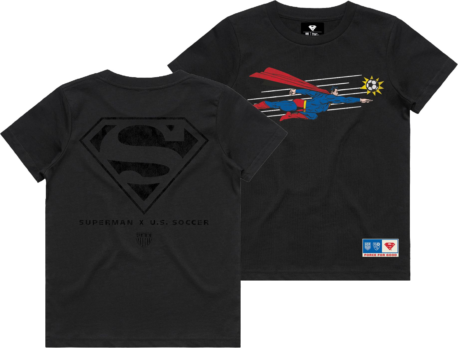 Peace Collective Youth U.S. Soccer | DC Worlds Collide Superman Galaxy T-Shirt