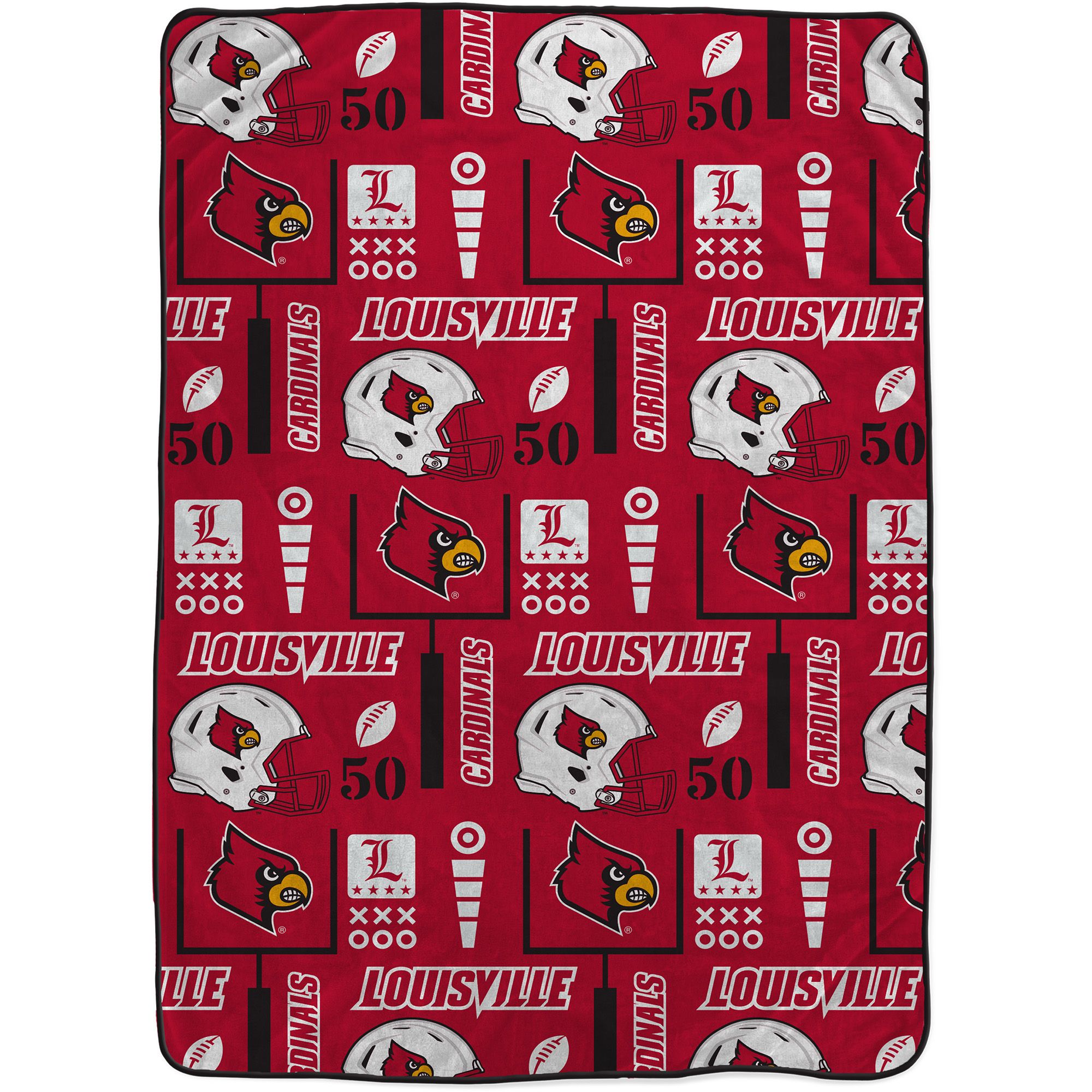 Pegasus Sports Louisville Cardinals Cozy Blanket