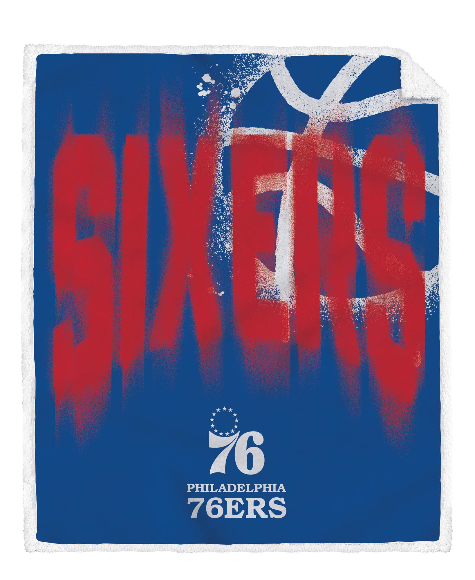 Pegasus Sports Adult Philadelphia 76ers Worn With Obsession End Of An Era Blanket - Multi