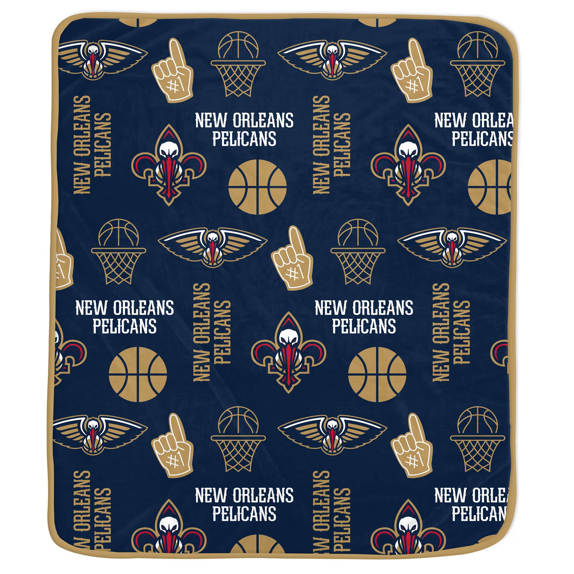 Pegasus Sports New Orleans Pelicans Cozy Blanket