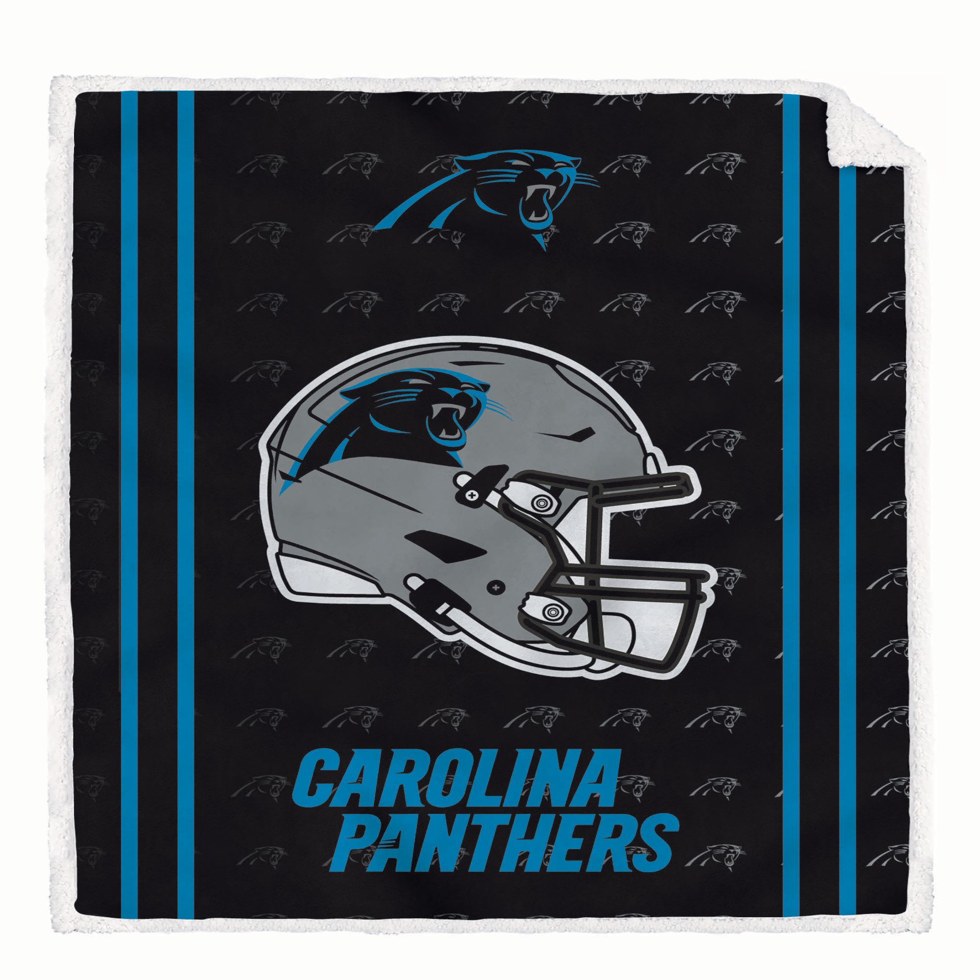 Pegasus Sports Carolina Panthers Sherpa Blanket