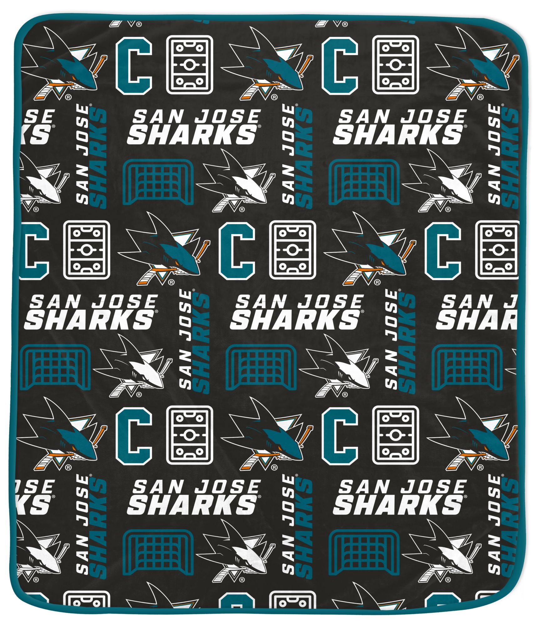 Pegasus Sports San Jose Sharks Cozy Blanket