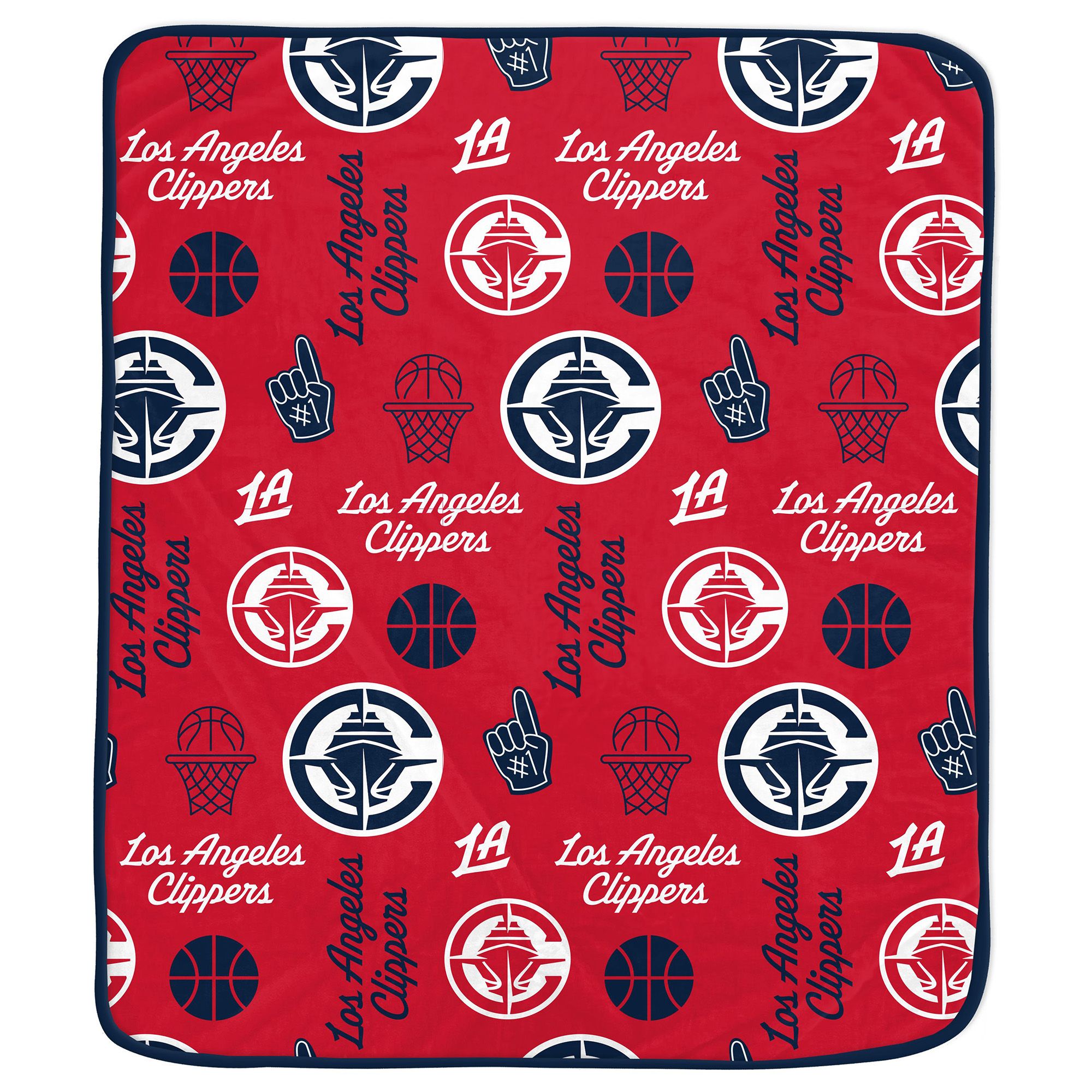 Pegasus Sports Adult Los Angeles Clippers Worn With Obsession End Of An Era Blanket