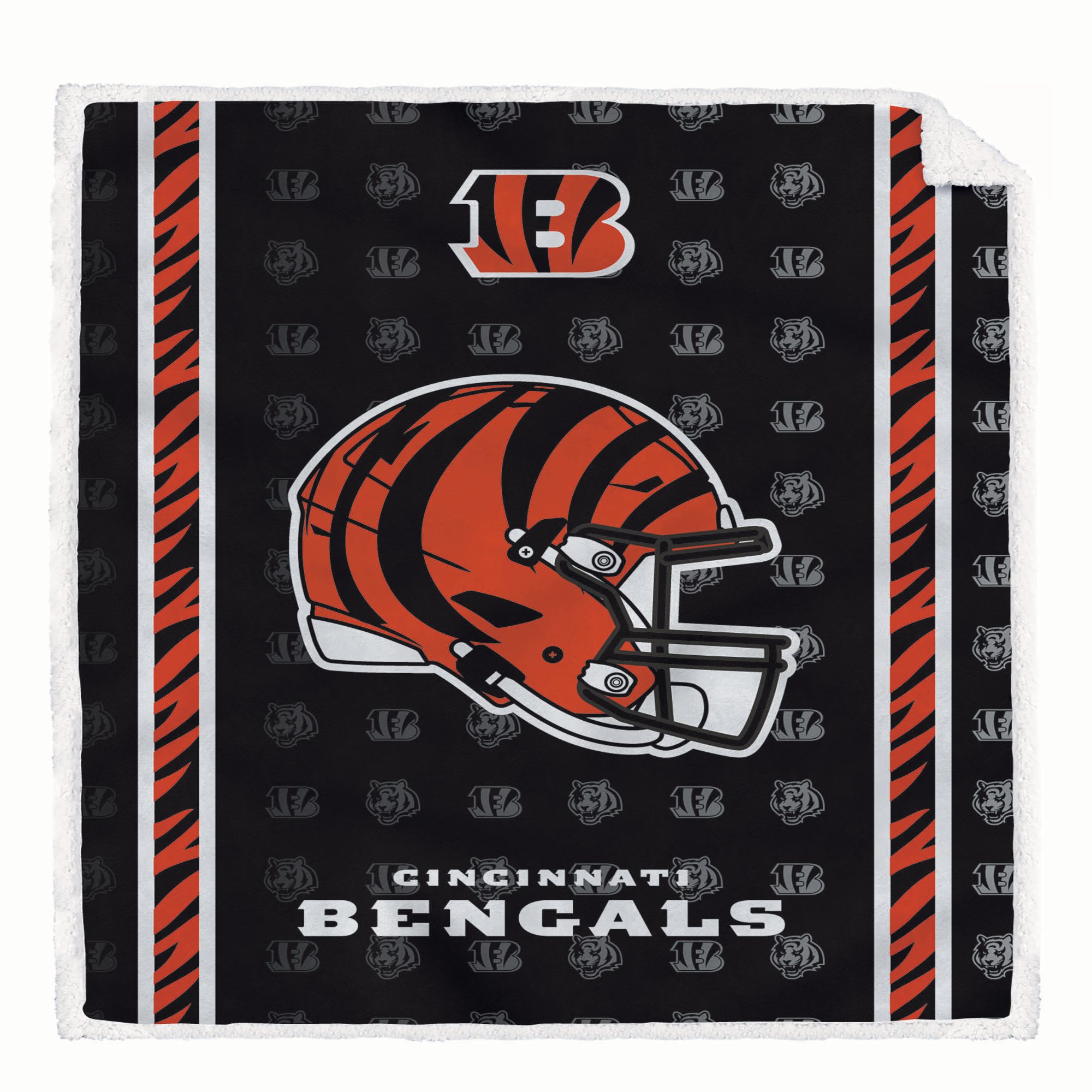 Pegasus Sports Cincinnati Bengals Sherpa Blanket