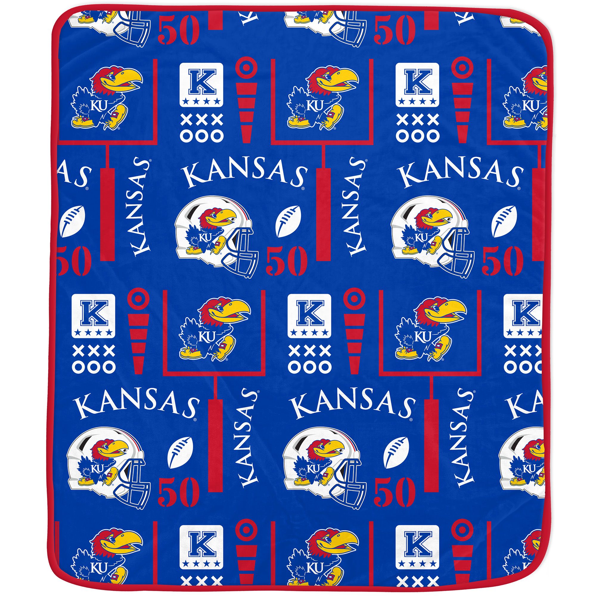 Pegasus Sports Kansas Jayhawks Cozy Blanket