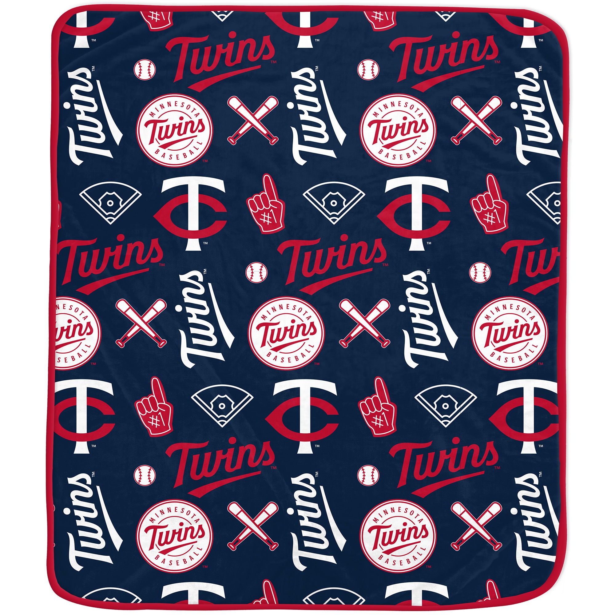 Pegasus Sports Minnesota Twins Cozy Blanket
