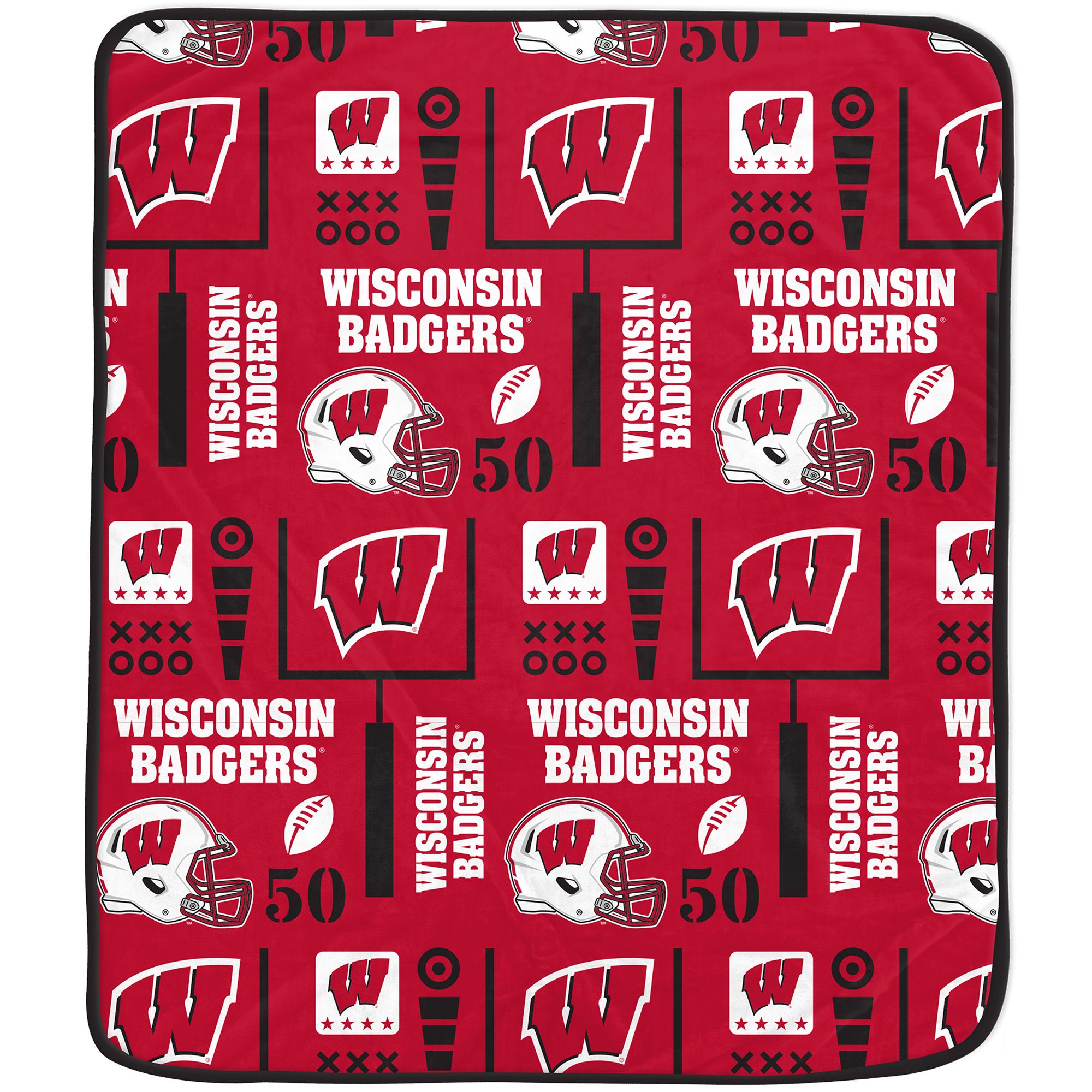 Pegasus Sports Wisconsin Badgers Cozy Blanket