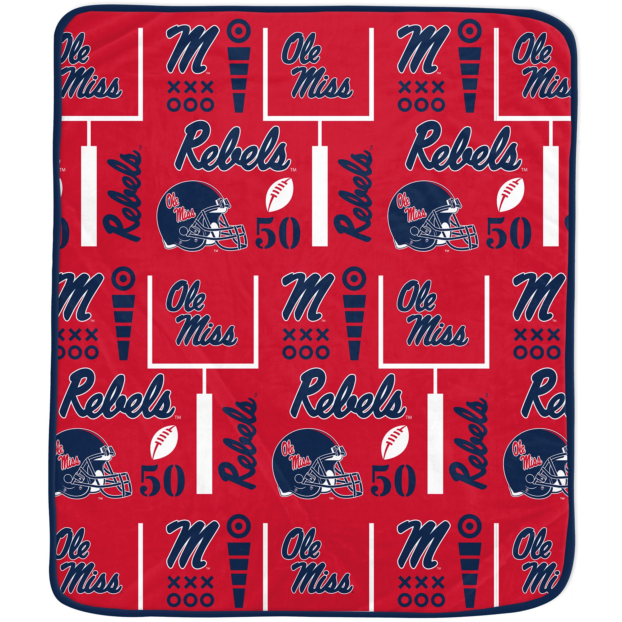Pegasus Sports Ole Miss Rebels Cozy Blanket