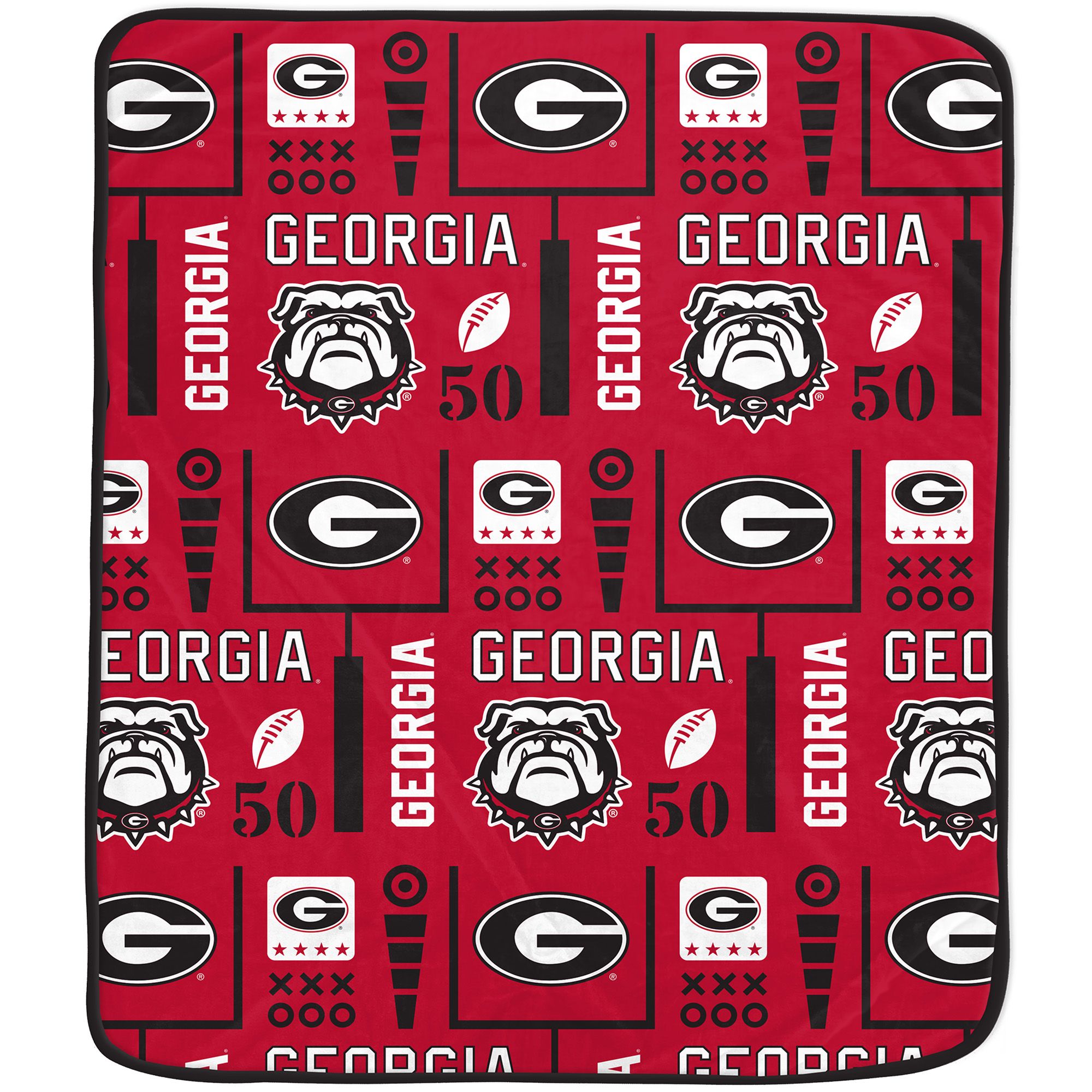 Pegasus Sports Georgia Bulldogs Cozy Blanket