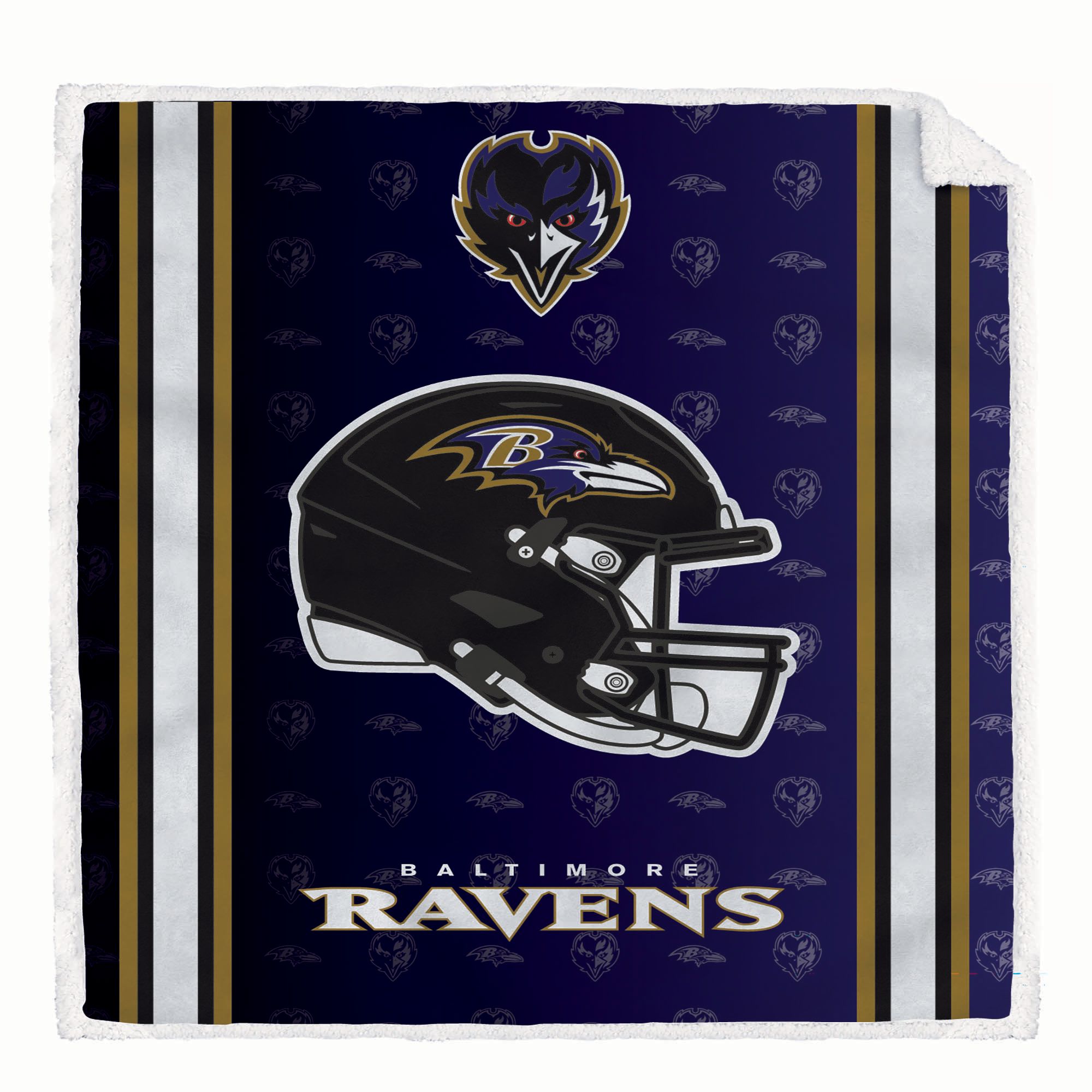 Pegasus Sports Baltimore Ravens Sherpa Blanket