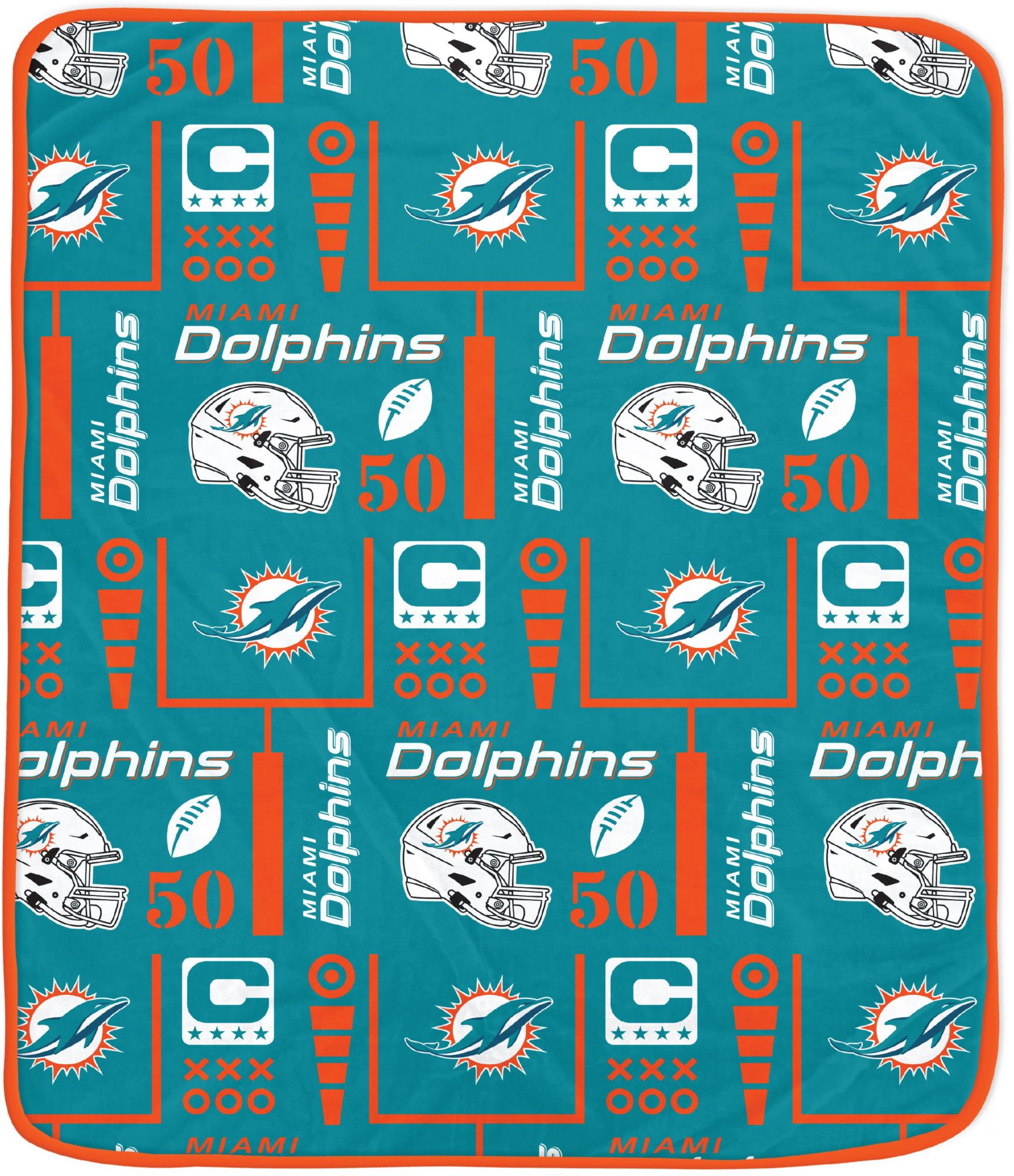 Pegasus Sports Miami Dolphins Cozy Blanket