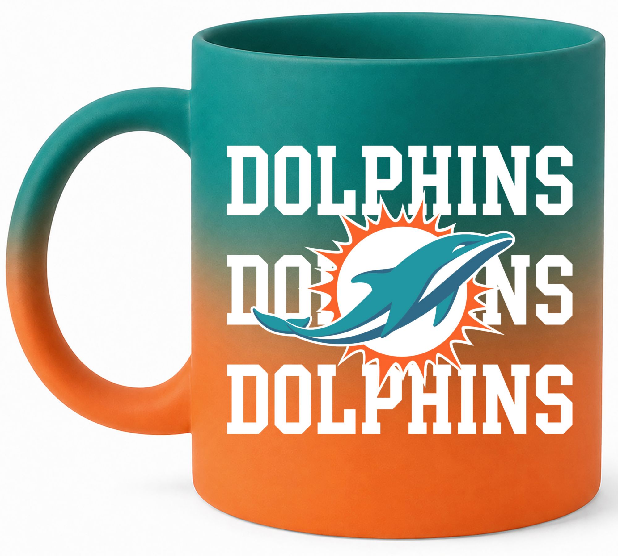 Pegasus Sports Miami Dolphins Teal 16 oz. Soft Touch Mug