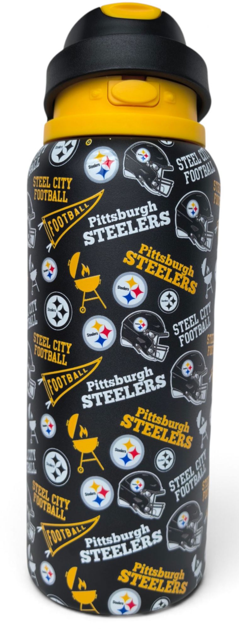 Pegasus Sports Pittsburgh Steelers Yellow 32 oz. Gameday Sipper
