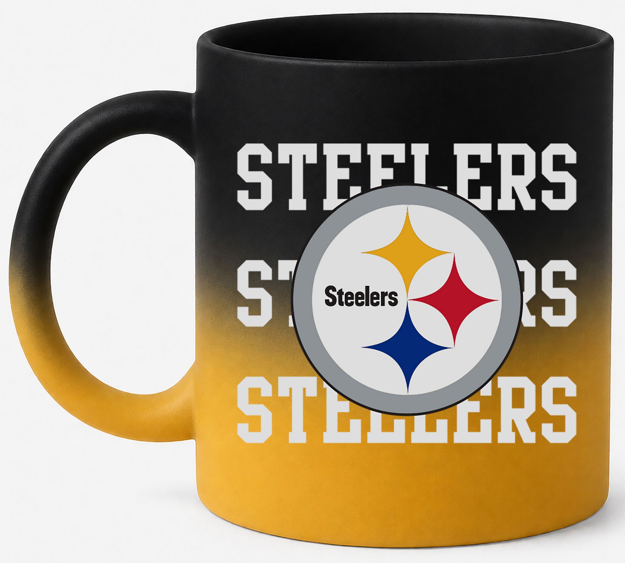 Pegasus Sports Pittsburgh Steelers Black 16 oz. Soft Touch Mug