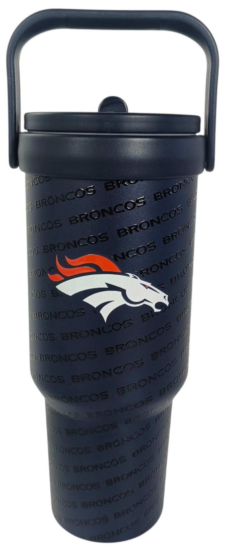 Pegasus Sports Denver Broncos Orange 40 oz. Logo Wordmark Tumbler