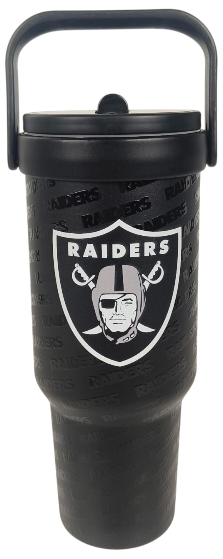 Pegasus Sports Las Vegas Raiders Black 40 oz. Logo Wordmark Tumbler