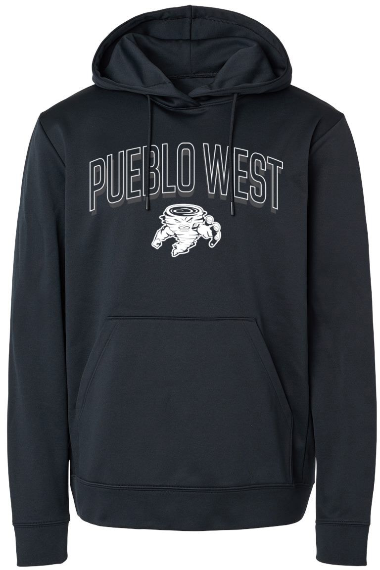 Pel Athletic Adult Pueblo West High School Black T-Shirt