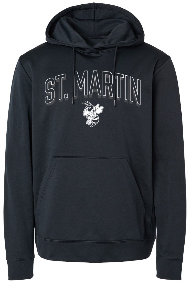 Pel Athletic Adult Saint Martin High School Black Pullover Hoodie