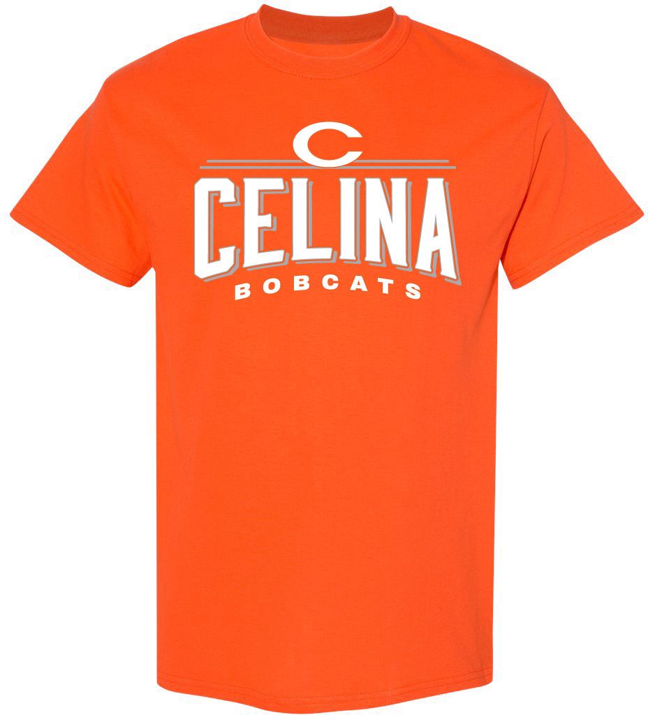 Pel Athletic Adult Celina High School Orange T-Shirt