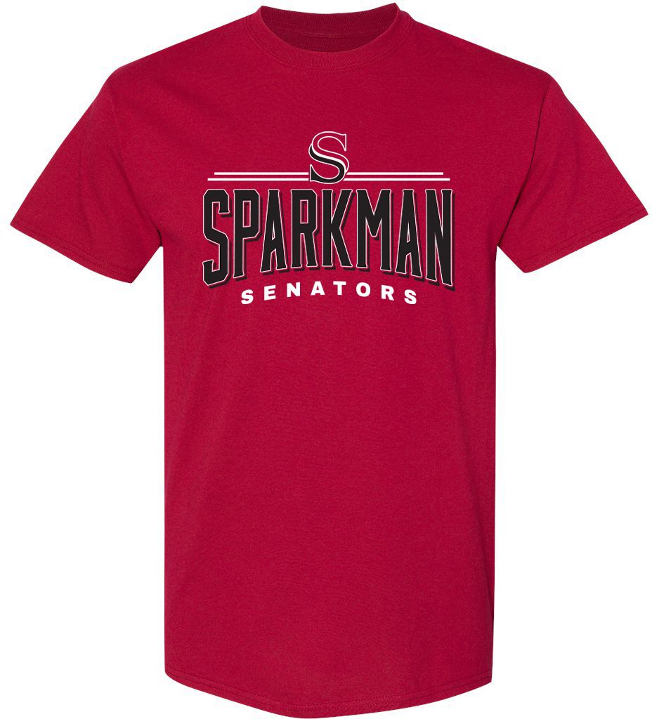 Pel Athletic Adult Sparkman High School Cardinal T-Shirt
