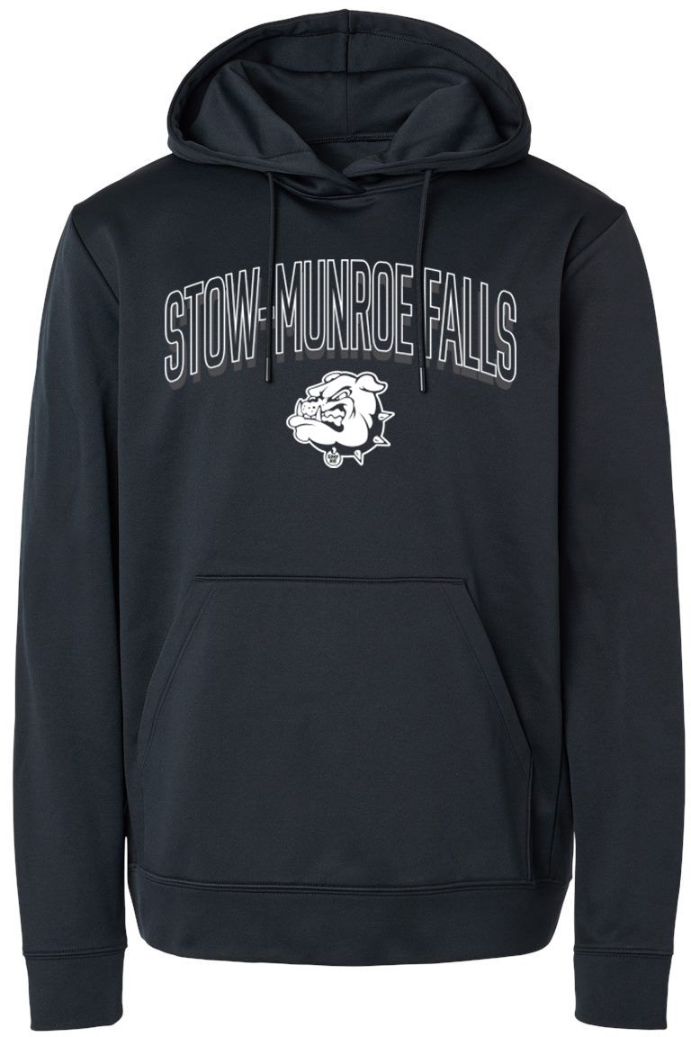 Pel Athletic Adult Stow-Munroe Falls High School Black Pullover Hoodie