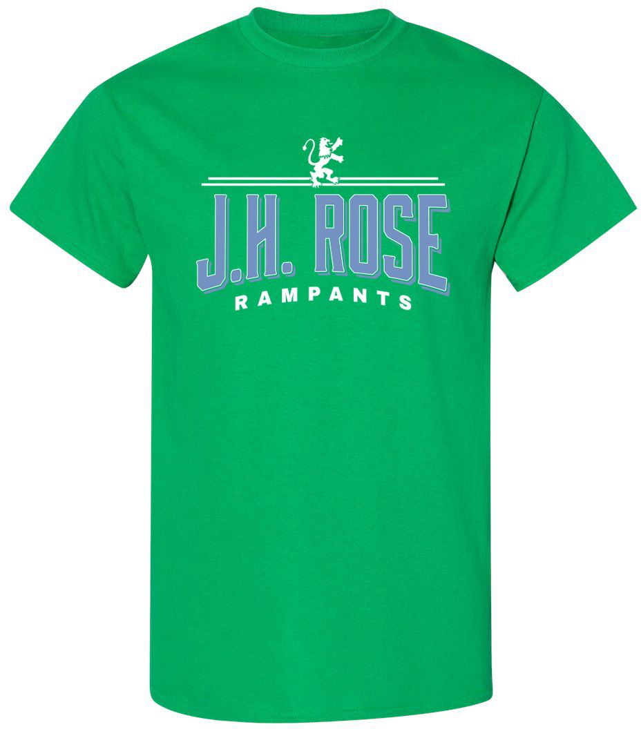 Pel Athletic Adult J H Rose High School Kelly T-Shirt