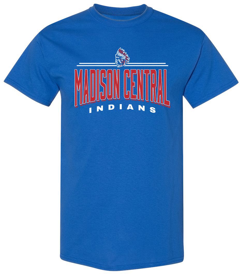 Pel Athletic Adult Madison Central High School Royal T-Shirt