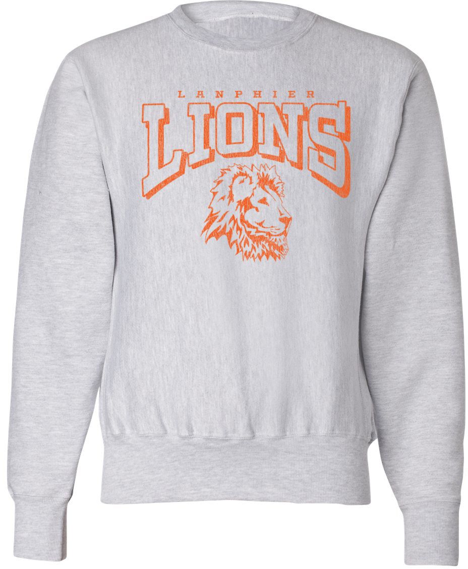 Pel Athletic Adult Lanphier High School Ash Crewneck Sweatshirt